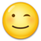 Winking Face emoji on LG